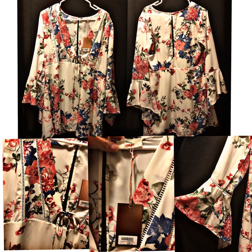 Floral dress.
